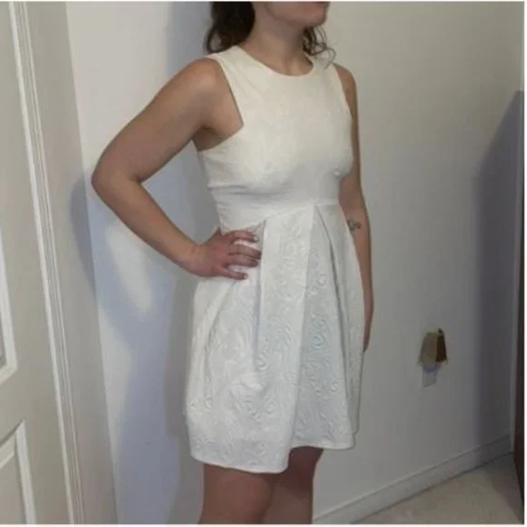 Anthropologie cream dress online